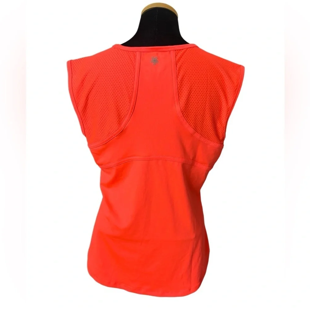 NWT Tek Gear DryTek Neon Coral Mesh Yoke Active Tank Top - Large